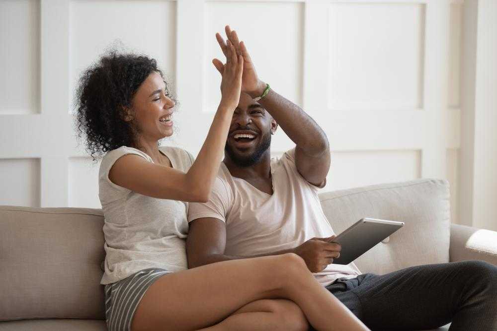 Happy Couple Loan Approval