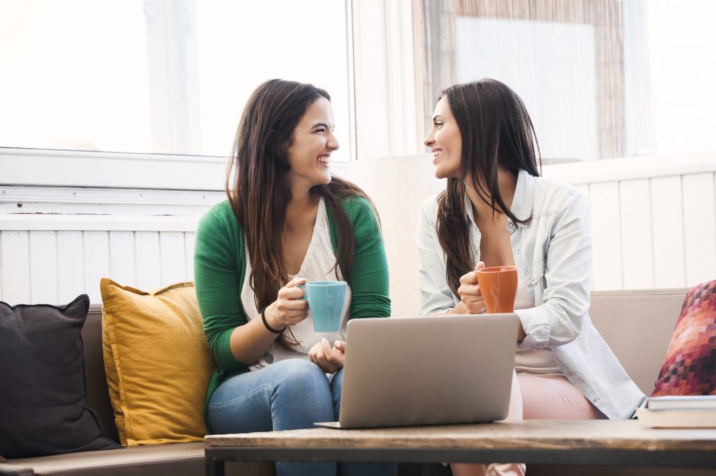 Female Friends Drinking Coffee