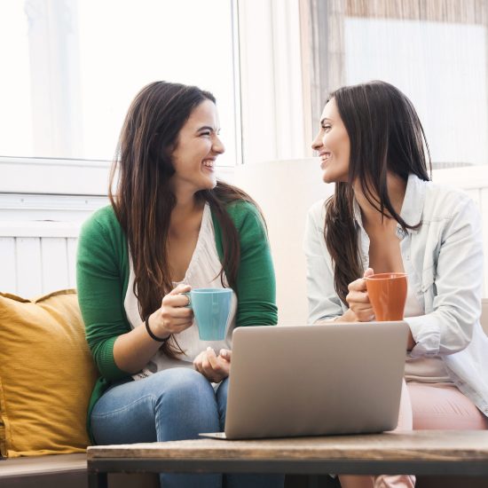 Female Friends Drinking Coffee